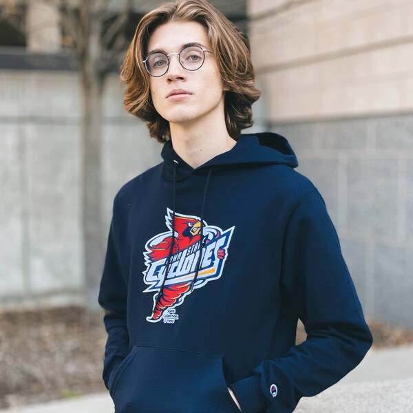 Champion® Spirit Collection Punching Cy Navy Hoodie